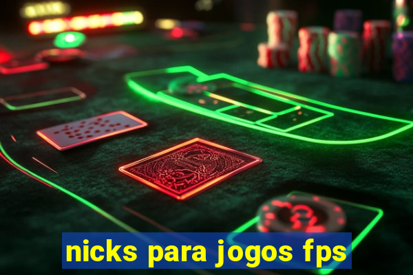 nicks para jogos fps